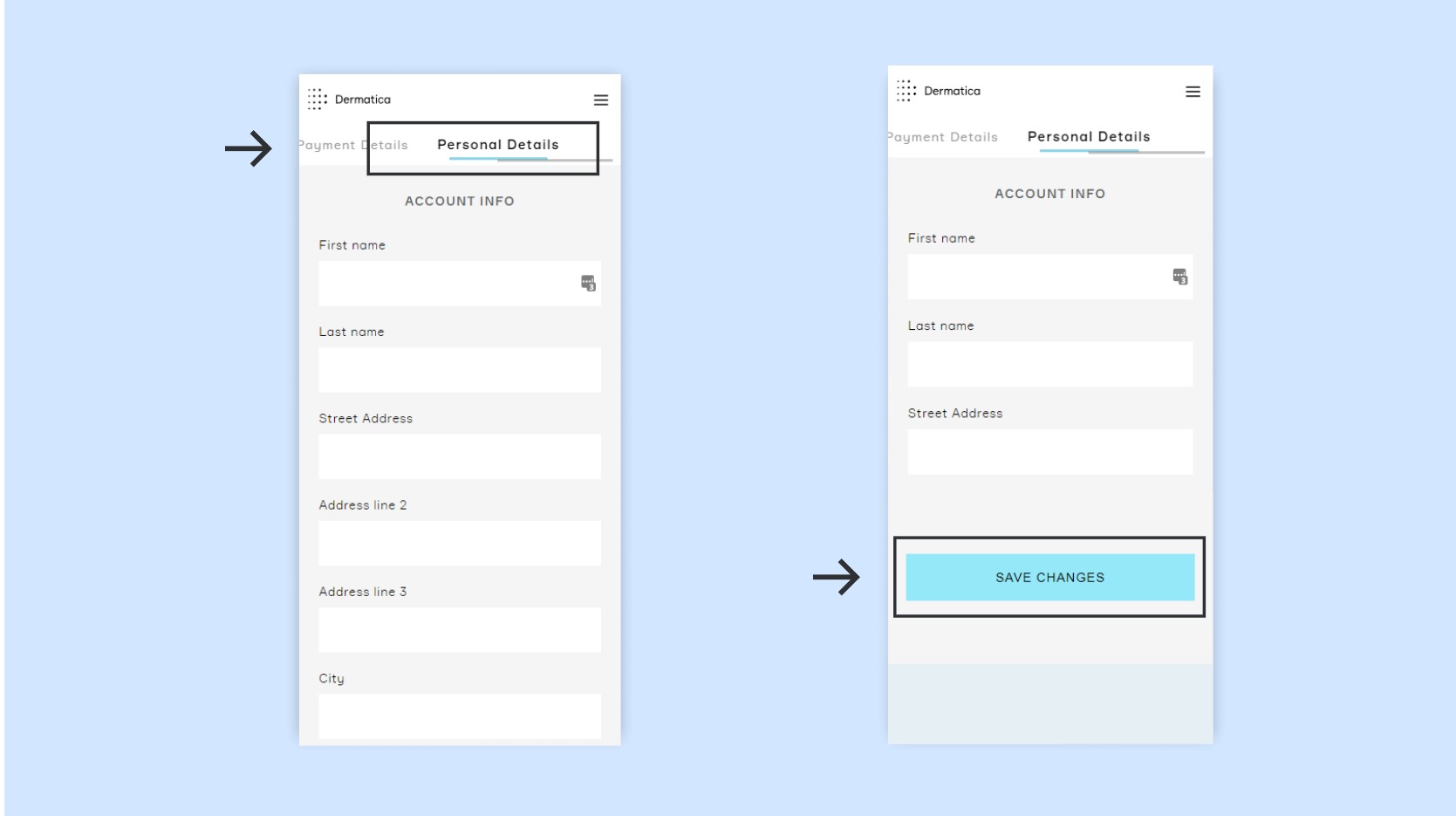 Order Status Pending Dermatica US